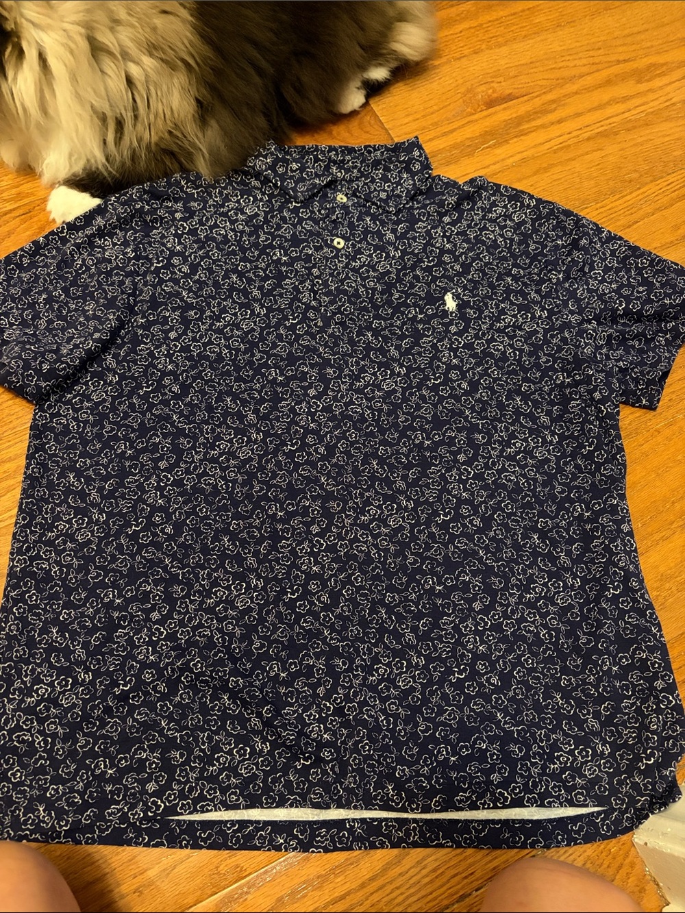 Polo by Ralph Lauren Navy Floral-Print Polo Shirt